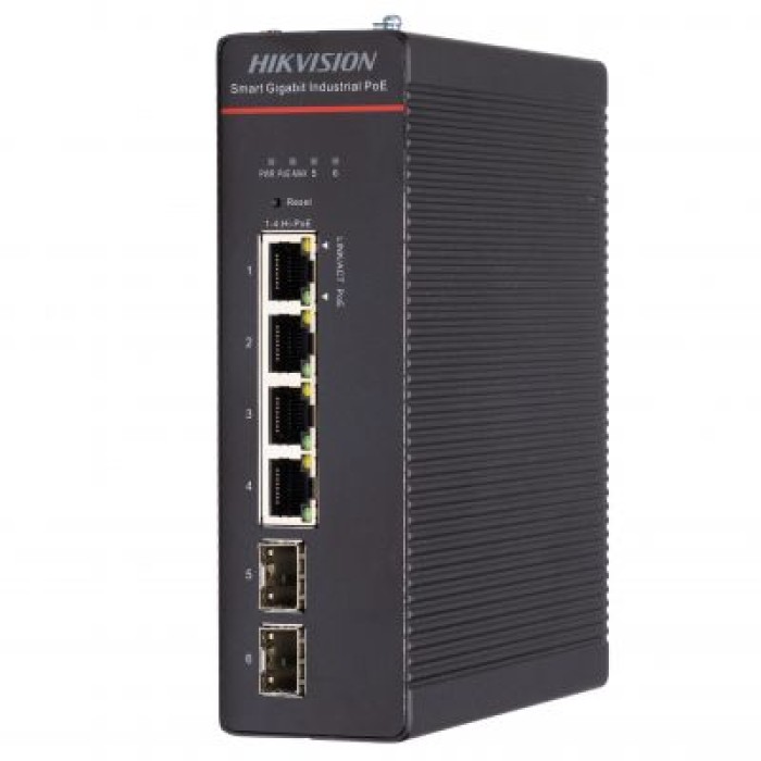 HIKVISION DS-3T1506HP-SI-4P2F L2 Smrt 4xGbE PoE(bt) 2xSFP 300W -40/75C IP40