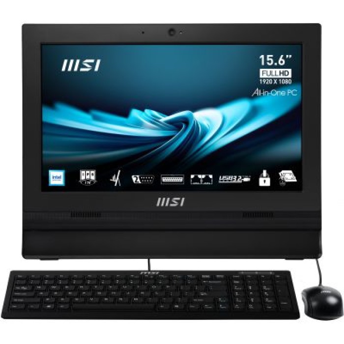 MSI PRO AP162T ADL-042XEU AIO MSI N100 8GB 256GB 15.6FHD FREEDOS BLACK