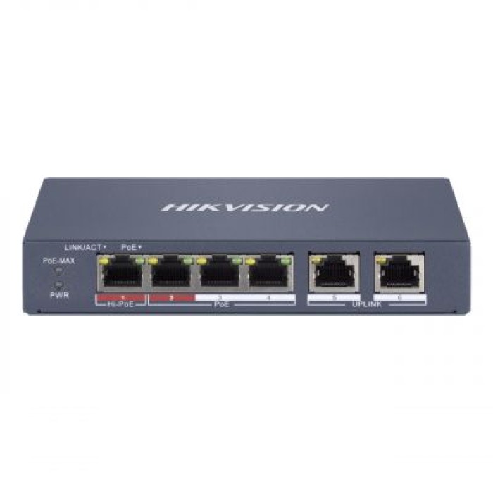 HIKVISION DS-3E1106HP-EI SMART MANAGED HI-POE 10/100