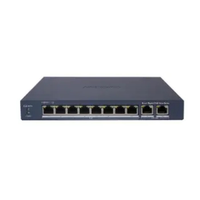 HIKVISION DS-3E1510P-EI/M Switch Smart PoE 8G Cloud. 80W. 2 uplink RJ45