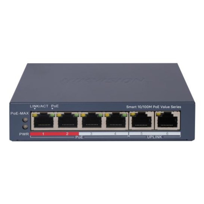 HIKVISION DS-3E1106P-EI/M SMART MANAGED POE 10/100