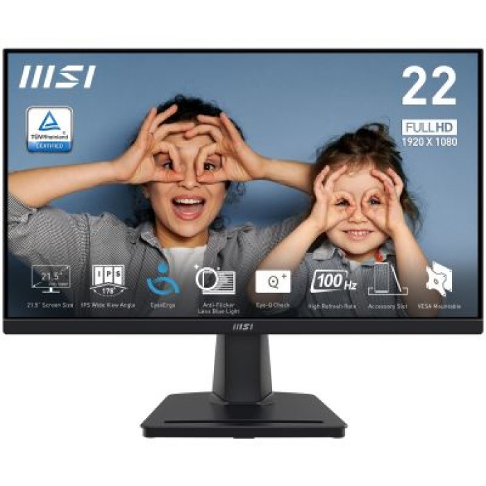 MSI PRO MP225 MSI PRO PRO MP225 21.5 FHD HDMI D-SUB BLACK