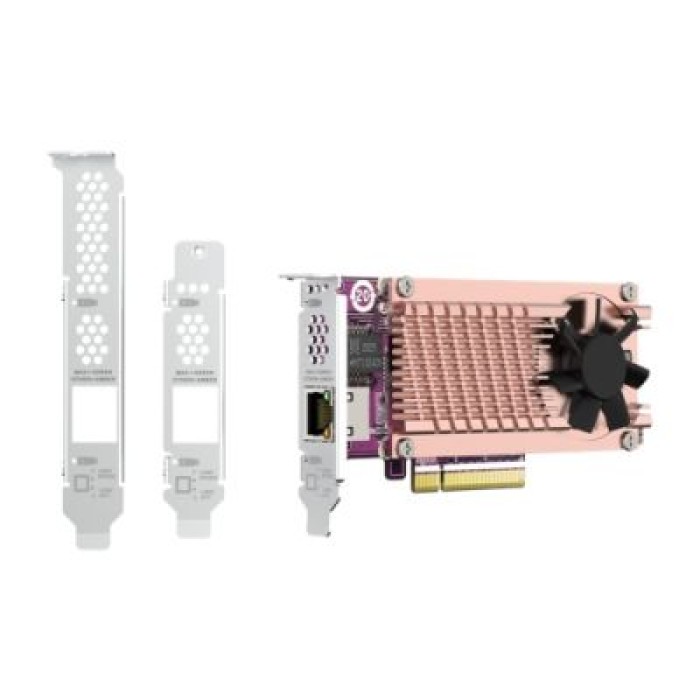 QNAP QM2-2P10G1TB QM2 SERIES 2X PCIE 2280 M.2 SSD + 1X AQC113C 10GBE