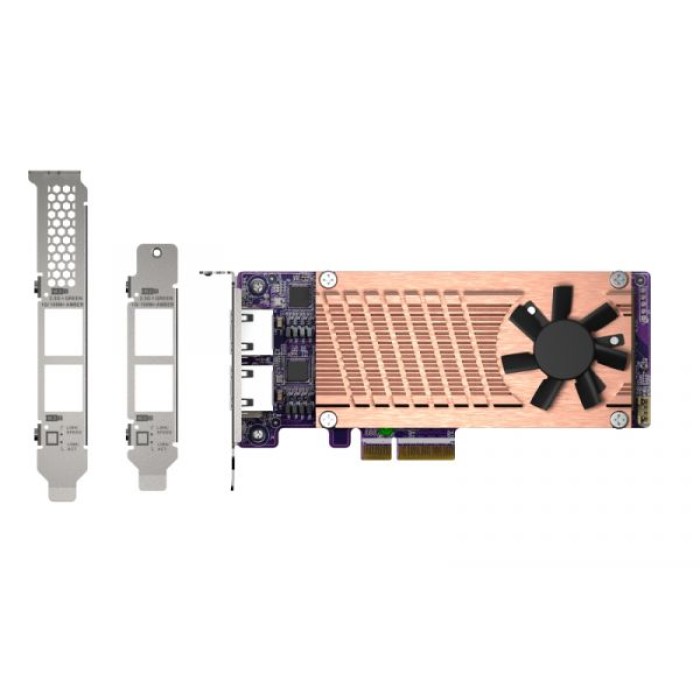 QNAP QM2-2P2G2T QM2 2X PCIE 2280 M.2. 2X 2.5GB RJ45. PCIE GEN3 X 4
