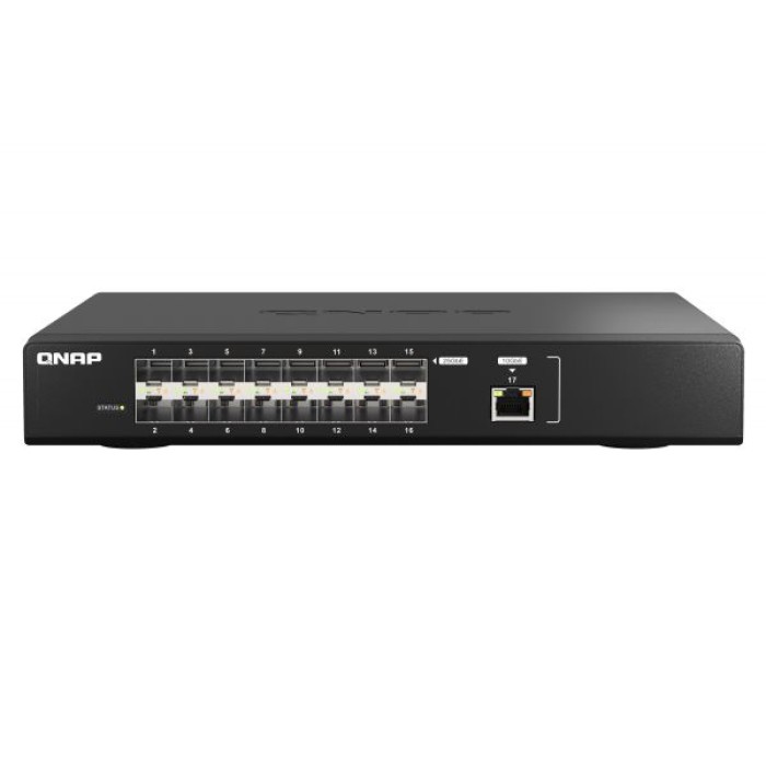 QNAP QSW-M5216-1T QNAP 16PORTS SWITCH 16X25GBE SFP28 + 1X10GBE RJ45