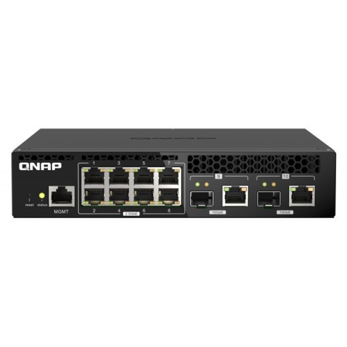 QNAP QSW-M2108R-2C QNAP 10PORTS SWITCH 8X2.5GBPS. 2X10GBPS SFP+/RJ45