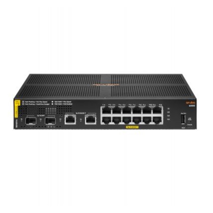 HEWLETT PACKARD ENT R8N89A#ABB ARUBA 6000 12G CL4 POE 2SFP 139W SWCH