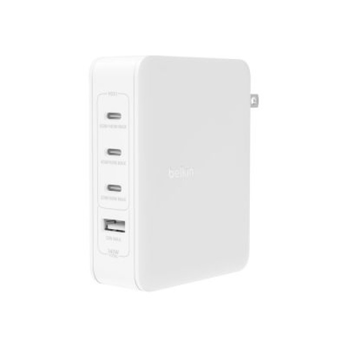 BELKIN WCH014BTWH BELKIN BOOSTCHARGE PRO 140W 4-PORT GAN WALL CHARGE
