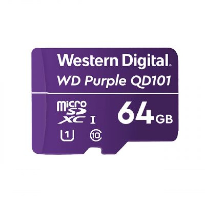 SANDISK WDD064G1P0C-85AEL0 64GB WD PURPLE MICRO SDHC PER VIDEOSORVE