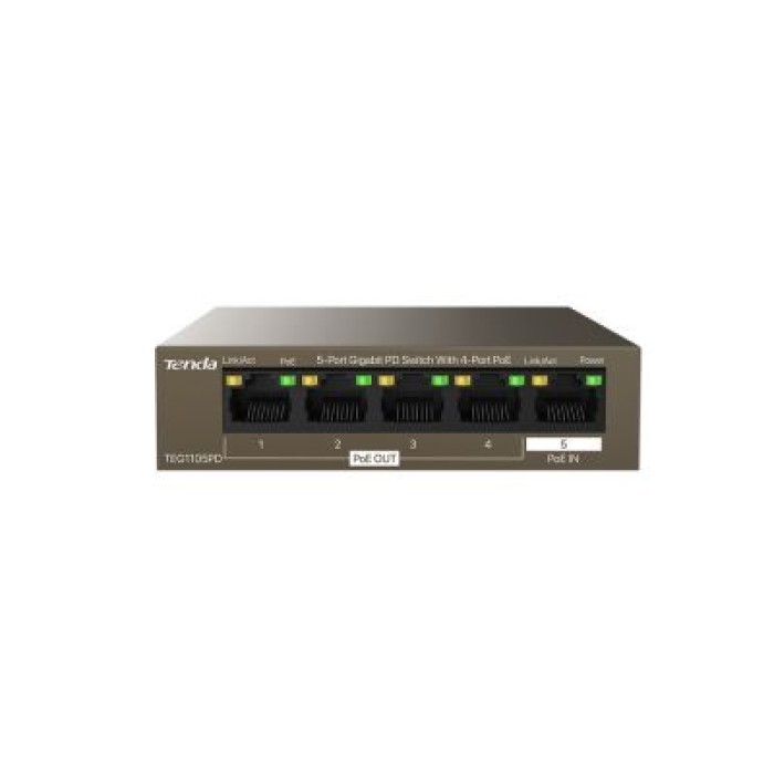 TENDA TEG1105PD SWITCH 5 PORT POE IN AND OUT