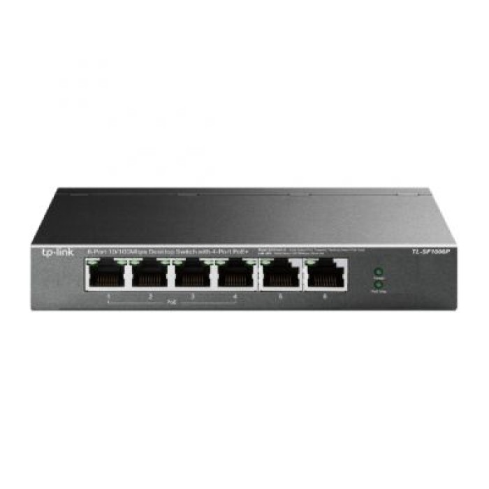 TP-LINK TL-SF1006P 6-PORT 10/100 MBPS DESKTOP SWITCH WITH 4-PORT POE+