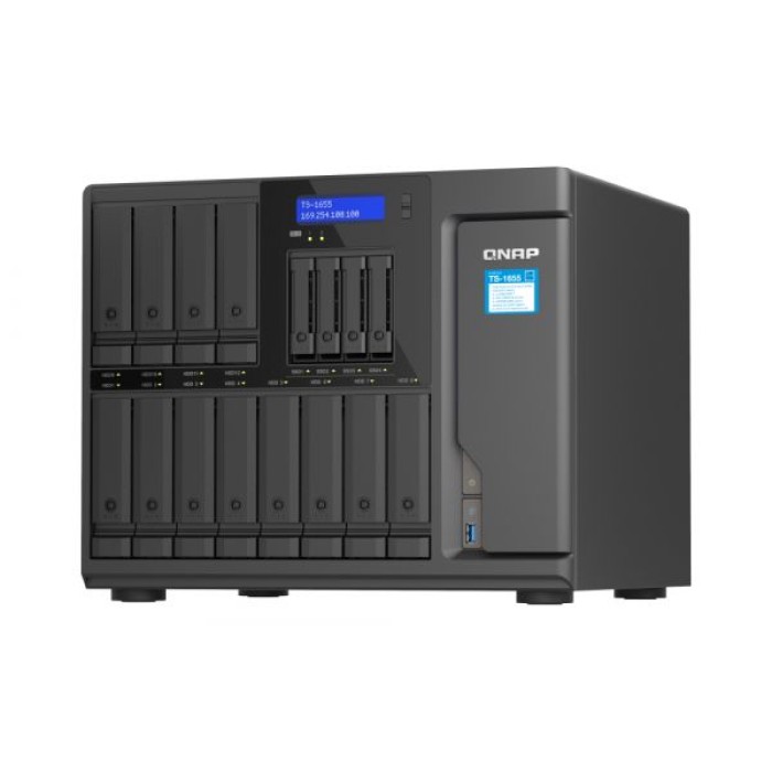 QNAP TS-1655-8G QNAP NAS QUTS HERO 12X3.5 + 4X2.5 BAY C5125 8GB