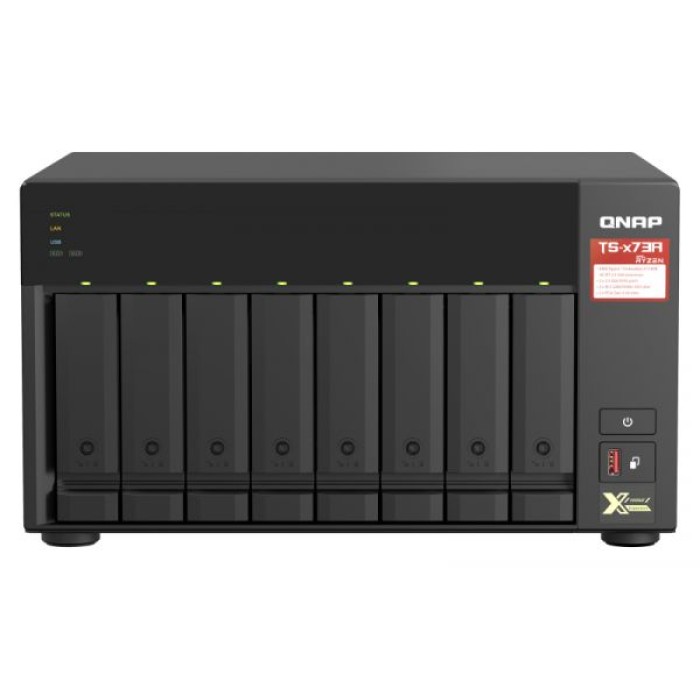 QNAP TS-873A-8G QNAP NAS 8 BAIE AMD RYZEN V1500B QC 2.2GHZ 8GB
