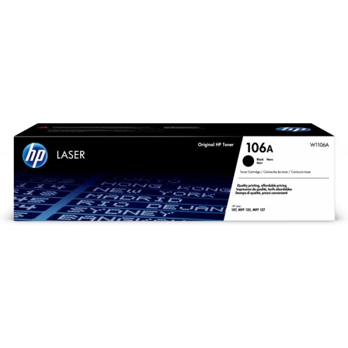 HP INC. W1106A HP 106A BLACK ORIGINAL LASER TONER CARTRIDGE