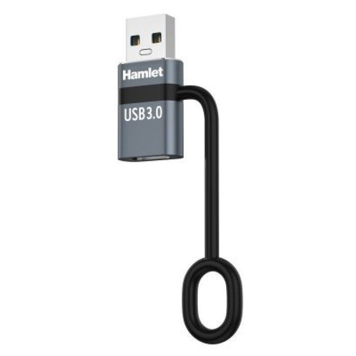 HAMLET XAD-LCF-AM ADATTATORE USB-A 3.0 M TO USB-C  F CON FERMACAVO