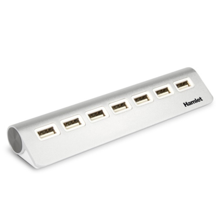 HAMLET XHUB7020AL HUB USB 2.0 7 PORTE ALLUMINIO