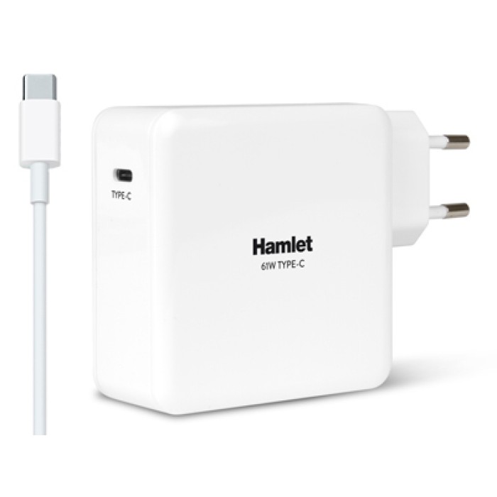 HAMLET XPWNB65TC ALIMENTATORE 61WATTS USB TYPEC COLORE BIANCO