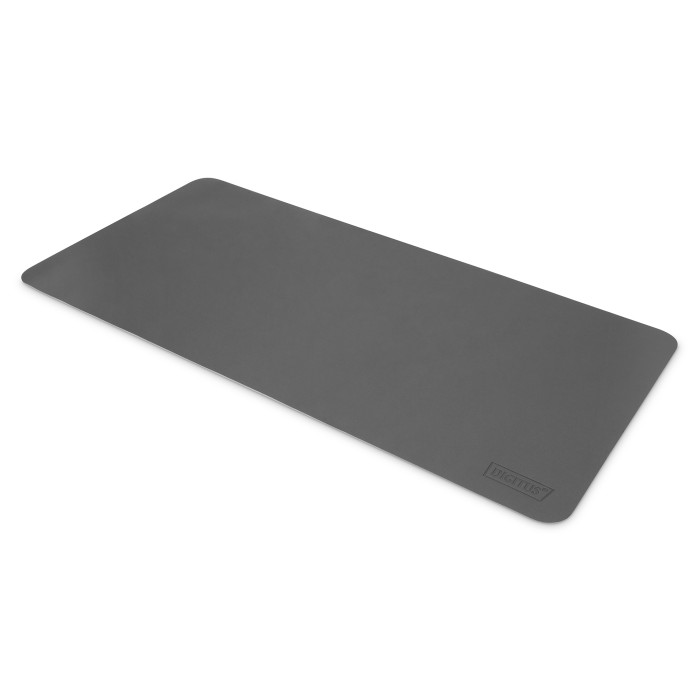DIGITUS Tappetino da scrivania / mouse pad (90 x 43 cm), grigio / grigio scuro