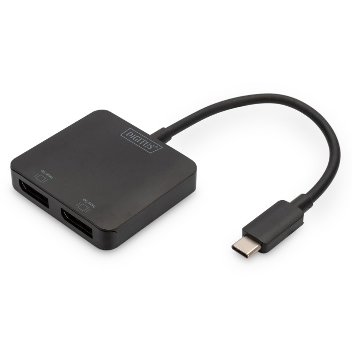 DIGITUS Hub video MST a 2 porte (USB-C -> 2 DisplayPort)
