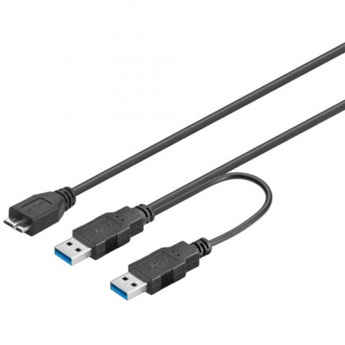CAVO SPLITTER ALIMENTAZIONE USB 3.0 CONNETTORI 2XA - 1X MICRO B