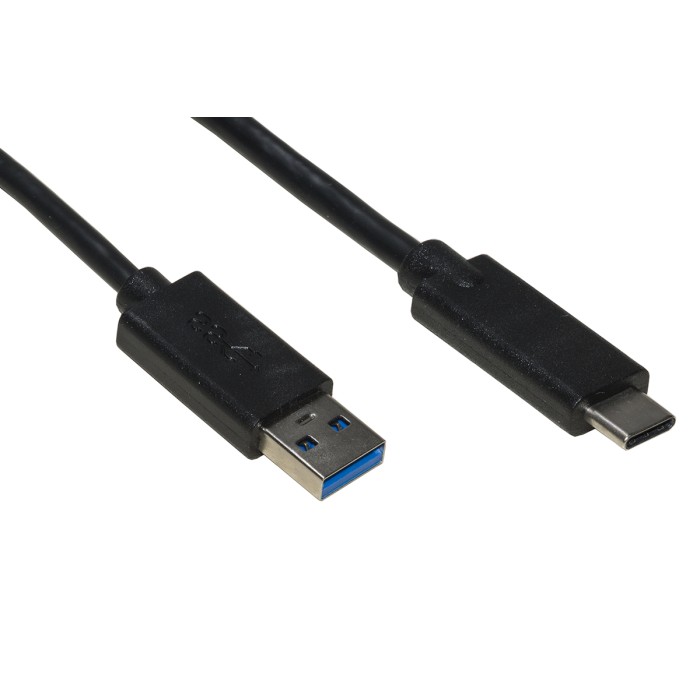 CAVO USB 3.0 A MASCHIO - USB-C PER RICARICA E SCAMBIO DATI IN RAME MT 1,80