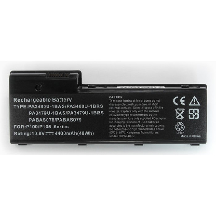Batteria compatibile. 6 celle - 10.8 / 11.1 V - 4400 mAh - 48 Wh - colore NERO - peso 320 grammi circa - dimen