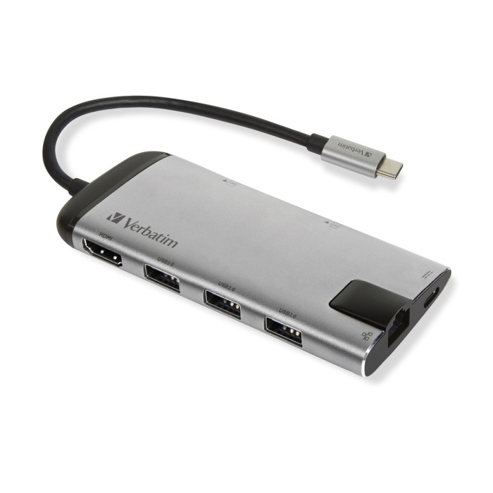 VERBATIM 49142 USB-C MULTIPORT HUB USB 3.1 U 3.0X3/HDMI/CARD/RJ45