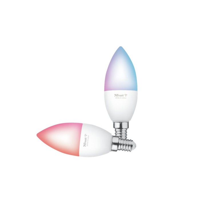 TRUST 71293 E14 DUO-PACK LED RGBCW CANDLE WI-FI