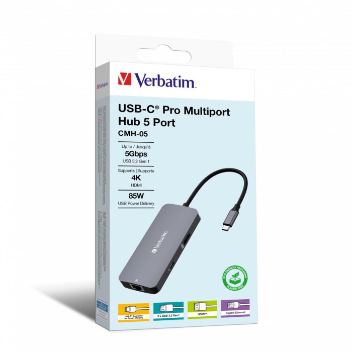 VERBATIM 32150 USB-C PRO MULTIPORT HUB 5 PORT CMH-05
