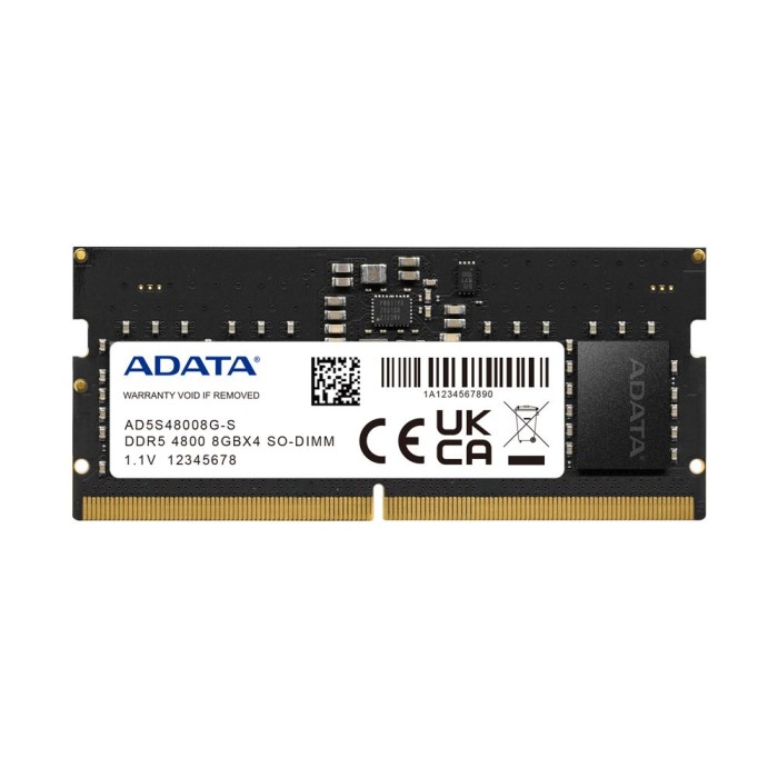 ADATA TECHNOLOGY B.V. AD5S48008G-S ADATA SODIMM 8GB DDR5 4800MHZ