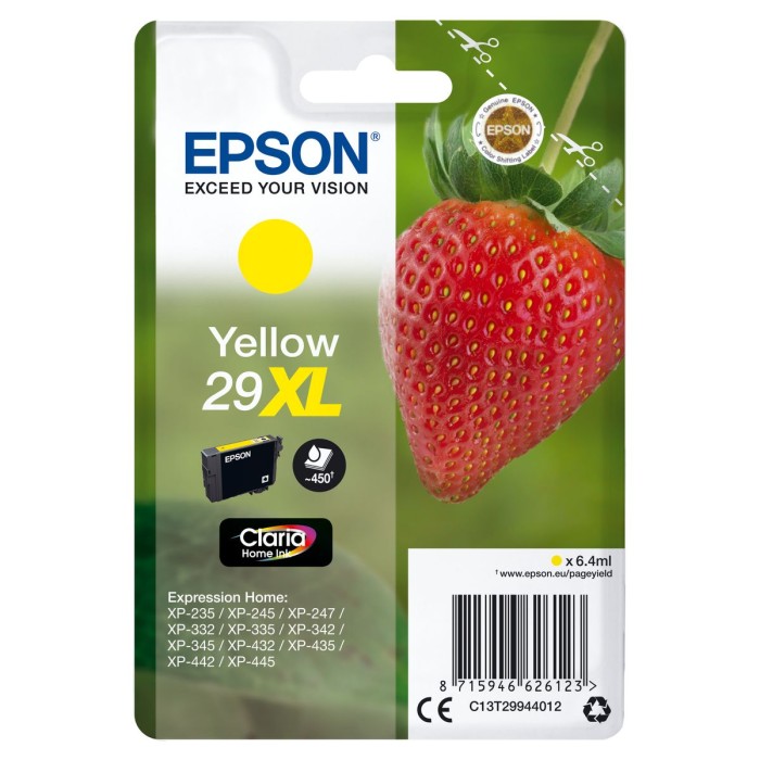 EPSON C13T29944012 29XL STRAWBERRY CLARIA HOME SINGLE YELLOW INK