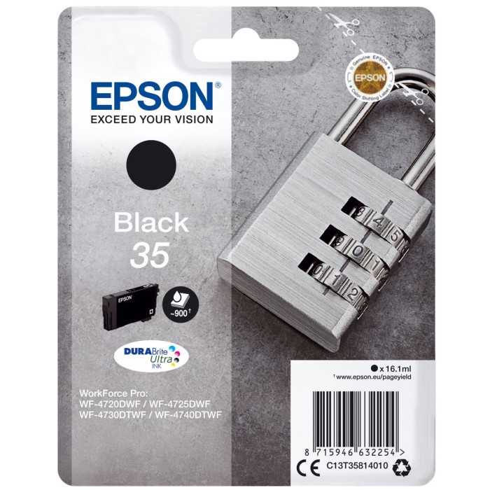 EPSON C13T35814010 35 PADLOCK DURABRITE ULTRA SINGLE BLACK INK