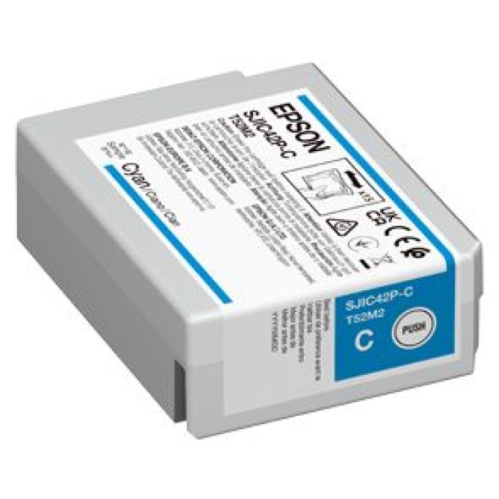 EPSON POS C13T52M240 INK CARTRIDGE FOR COLORWORKS C4000E CYAN