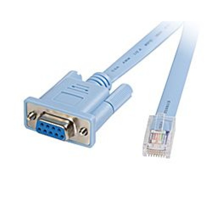 CISCO CAB-CONSOLE-RJ45= CONSOLE CABLE 6FT WITH RJ45 AND DB9F