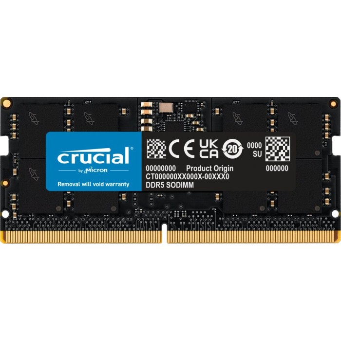 CRUCIAL CT16G48C40S5 CRUCIAL 16GB DDR5-4800 SODIMM CL40 (16GBIT)
