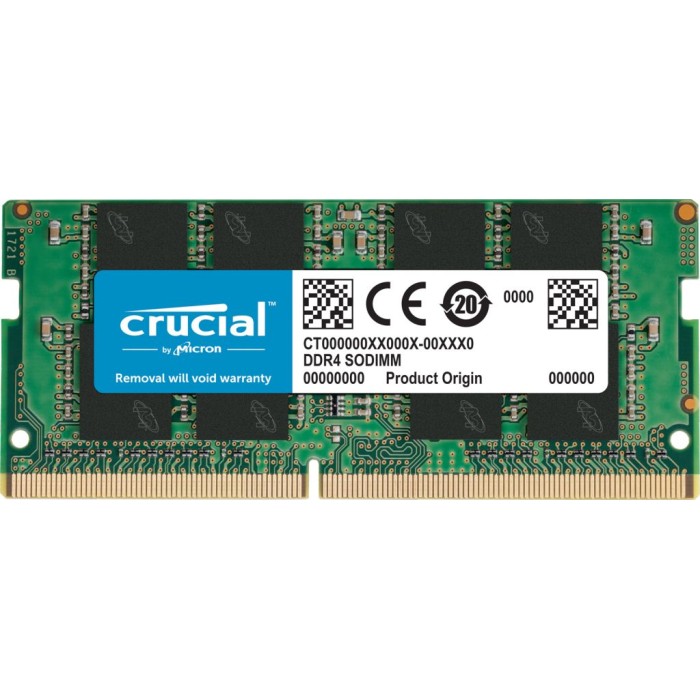 CRUCIAL CT16G4SFRA32A CRUCIAL 16GB SODIMM DDR4 3200MHZ CL22 1.2V NON-ECC