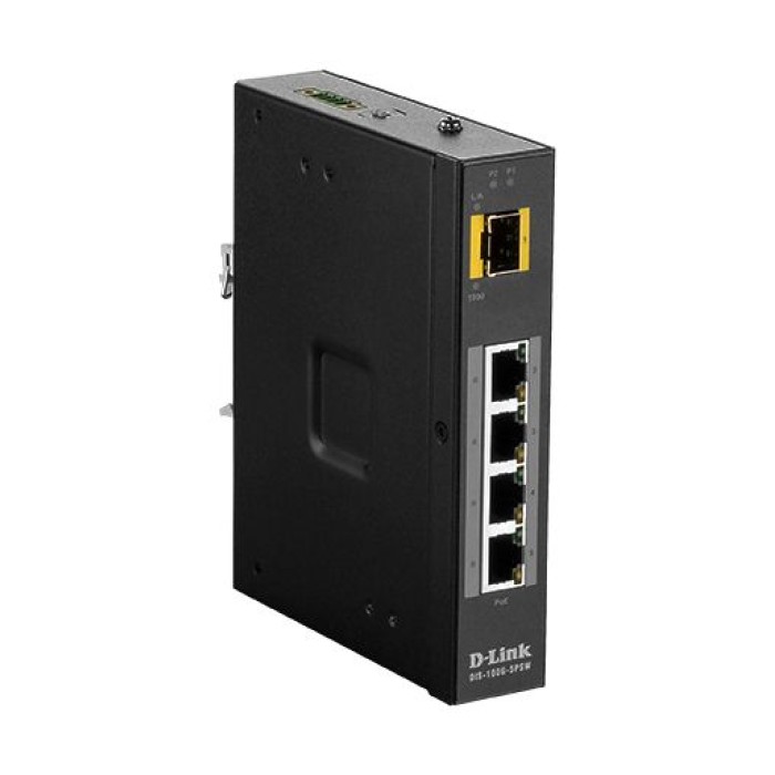 D-LINK DIS-100G-5PSW 5 PORT UNMANAGED SWITCH WITH 4 GBIT POE+ 1 SFP