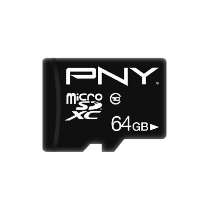 PNY TECHNOLOGIES EUROPE P-SDU64G10PPL-GE 64GB PNY MICROSD PERFORMANCE PLUS C10 + SD ADAPT.