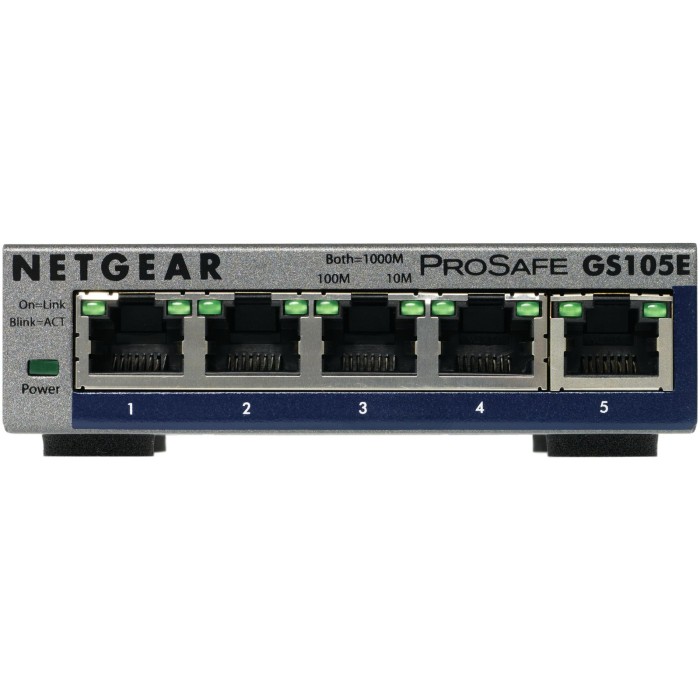 NETGEAR GS105E-200PES 5PT GIGE SMART MANAGED PLUS SWCH