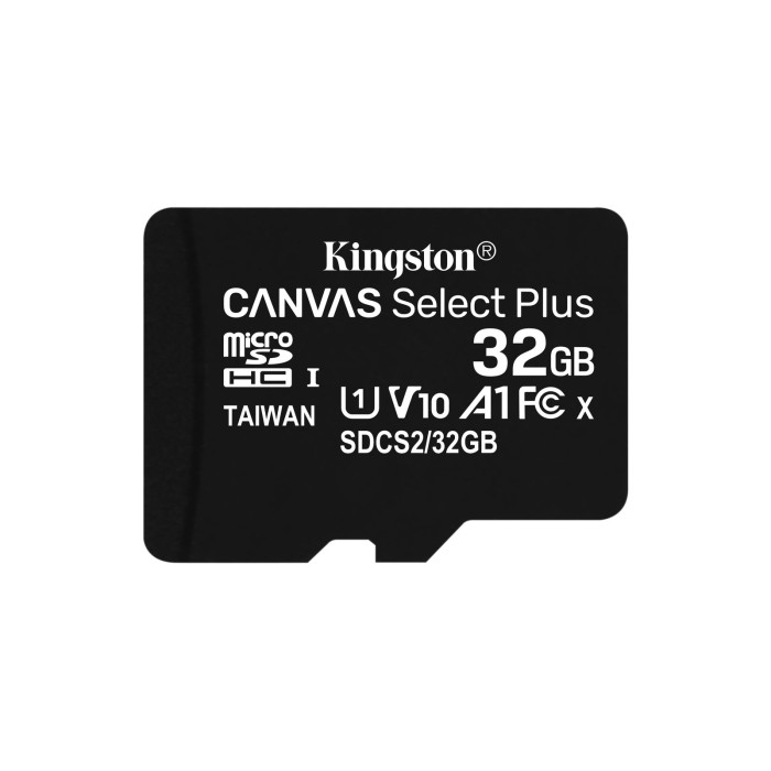 KINGSTON SDCS2/32GB 32GB MICSDHC CANVAS SELECT PLUS 100R A1 C10 + ADP