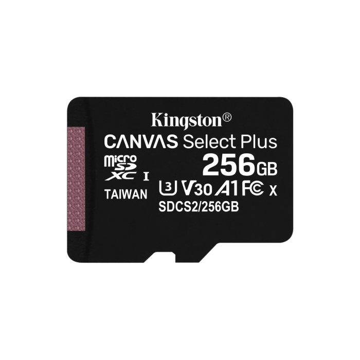 KINGSTON SDCS2/256GB 256GB MICSDXC CANVAS SELECT PLUS 100R A1 C10 + ADP
