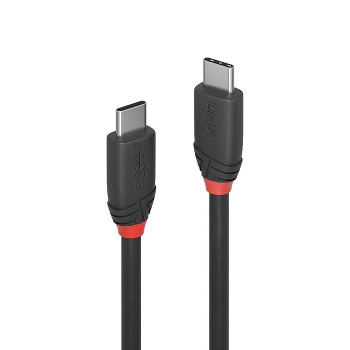 LINDY LINDY36905 CAVO USB 3.1 TIPO C A C BLACK LINE. 0.5M