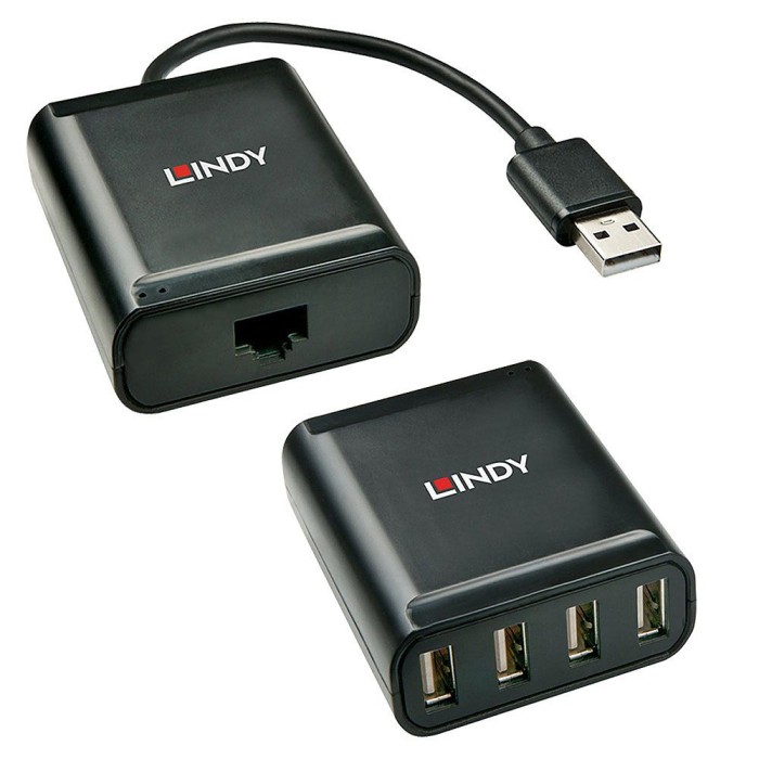 LINDY LINDY42679 EXTENDER USB 2.0 CAT.5 60M. 4 PORTE