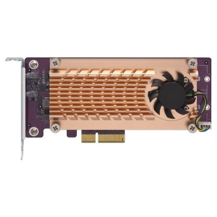 QNAP QM2-2P-244A DUAL M.2 22110 2280 PCIE SSD  CARD  PCIE GEN2 X4