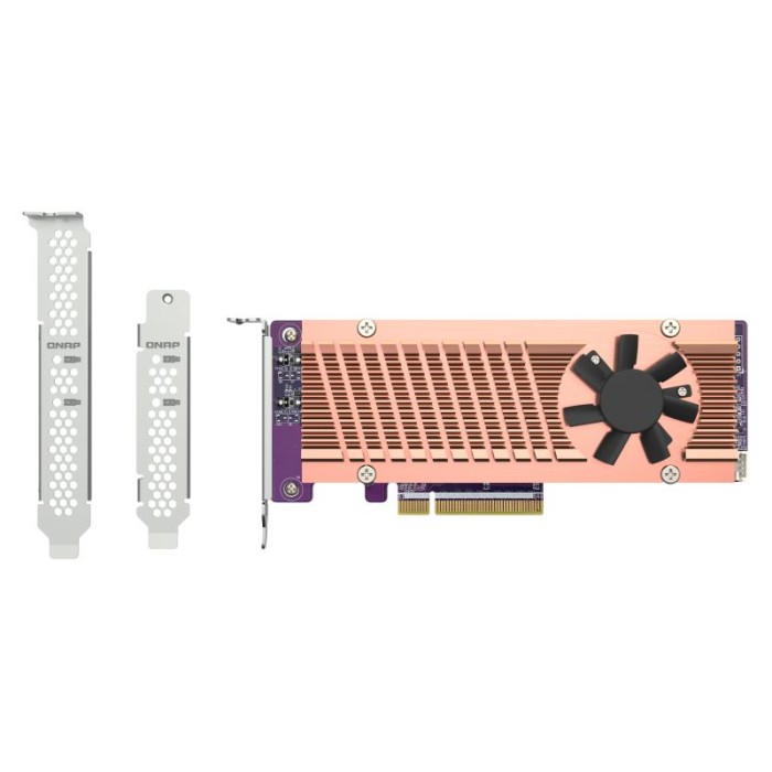 QNAP QM2-2P-384A DUAL M.2 PCIE SSD EXPANSION 2280 22110 GEN3 X4