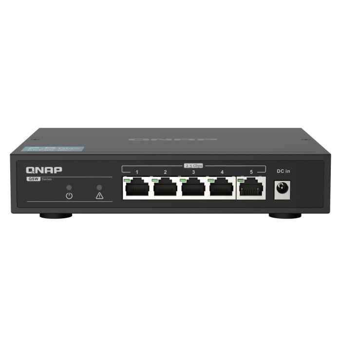 QNAP QSW-1105-5T 5 PORT 2.5GBPS  2.5G 1G 100M  UNMANAGED SWITCH