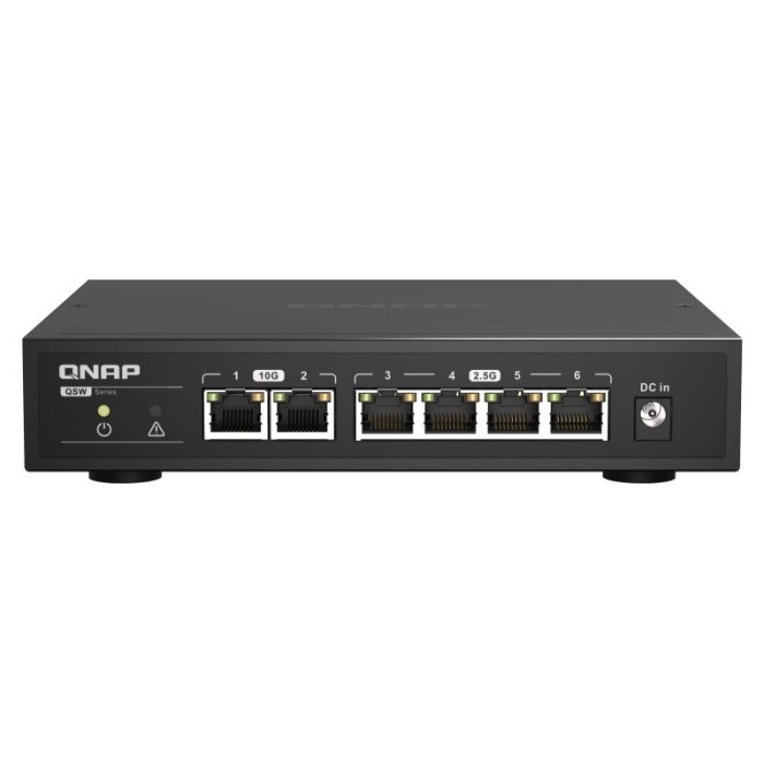 QNAP QSW-2104-2T 2 PORTS 10GBE SFP . 5 PORTS 2.5GBE RJ45. UNMANAGED