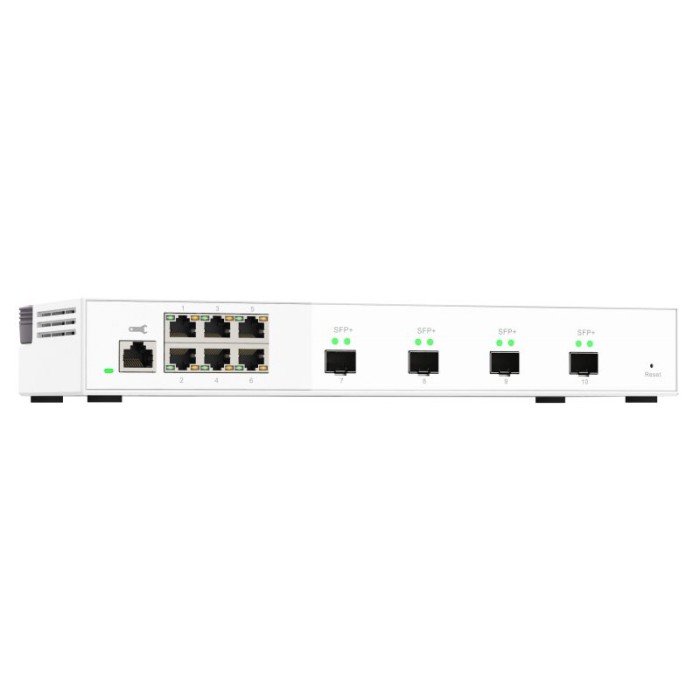 QNAP QSW-M2106-4S QNAP 10PORTS SWITCH 6X2.5GBPS. 4X10GBPS SFP+