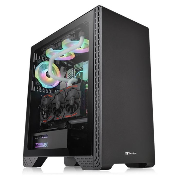 THERMALTAKE CA-1P5-00M1WN-00 CASE MID TOWER S300 TG BLACK - TEMPERED GLASS