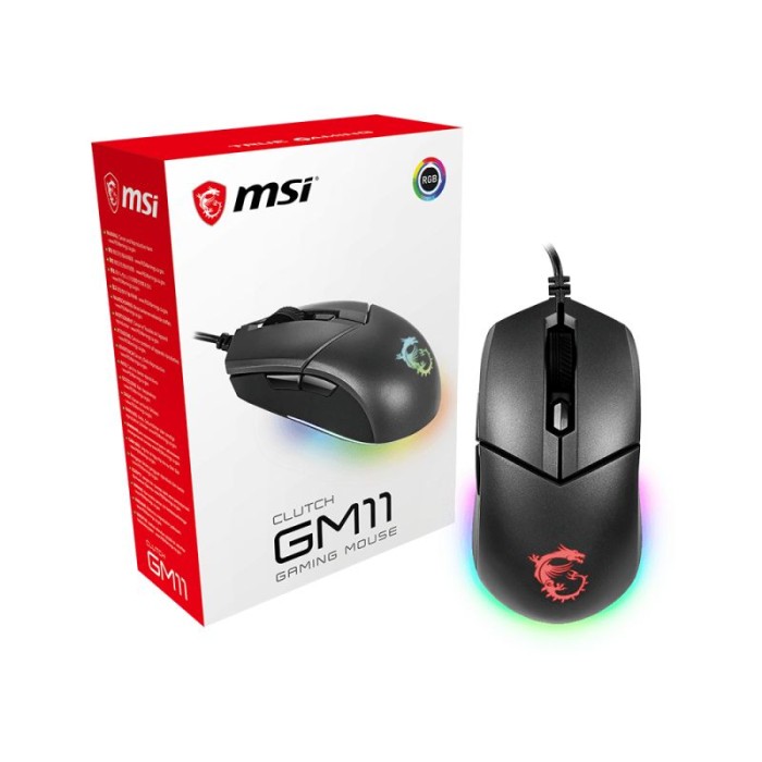 MSI COMPONENTS S12-0401650-CLA MSI MOUSE GAMING CLUTCH GM11